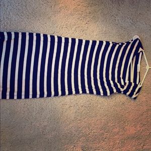 Calvin Klein black stripe dress